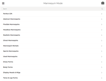 Tablet Screenshot of mannequinmode.com